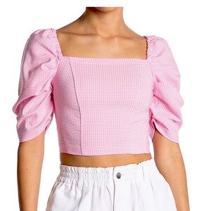 topshop gingham top
